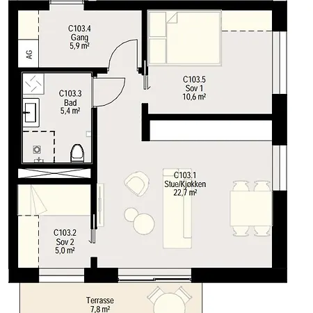 Apartman New Powerhouse In Lade In Trondheim